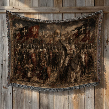 CalmNestStyle Baldwin IV Rides with His Army jacquard woven blanket