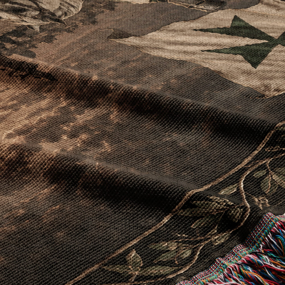 MyDesigns Saint Lazarus – Green Maltese Cross at Jerusalem jacquard woven blanket