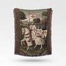 Knights Templar Procession Medieval Wall Hanging Templar Woven Blanket