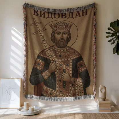 Byzantine Tapestry Wall Hanging with Intricate Design