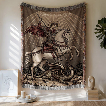 Artistic St George Slays Dragon Wall Hanging Product