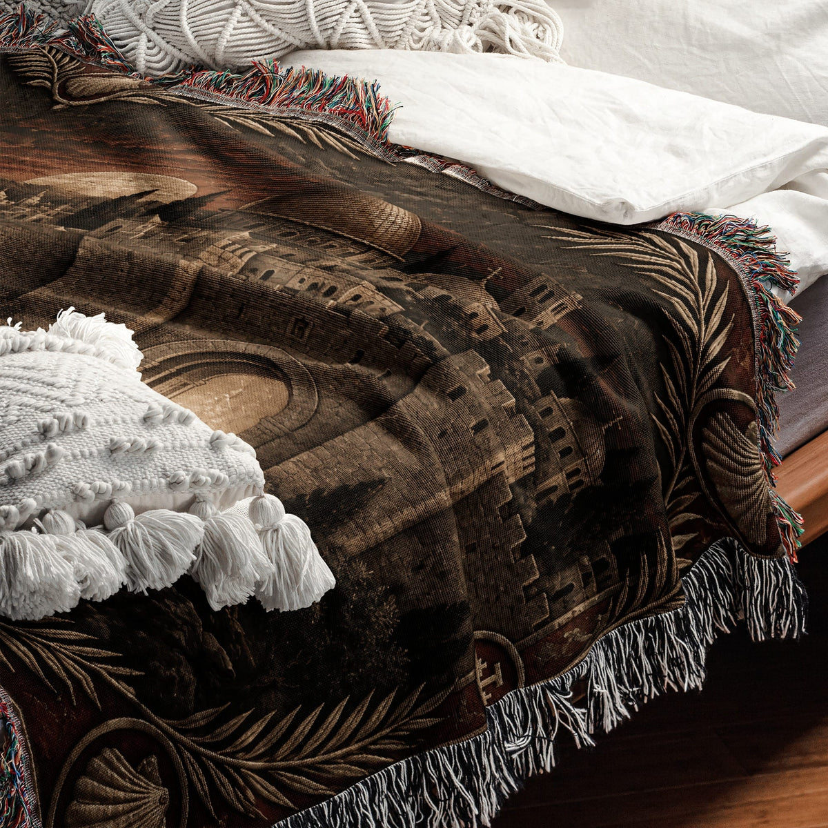 MyDesigns Jerusalem Cross Knights – Under the Domes jacquard woven blanket