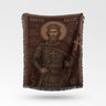 Sveti Lazar Portrait Image King Woven Blanket