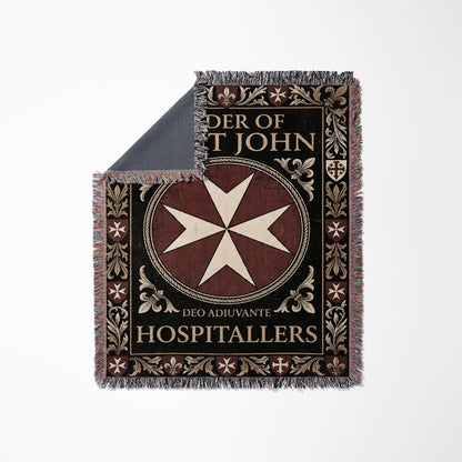 CalmNestStyle Order of Saint John Deo Adiuvante Hospitallers Woven Blanket jacquard woven blanket