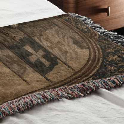 CalmNestStyle Baldwin IV Before His Knights jacquard woven blanket