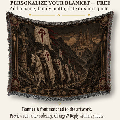 MyDesigns Order of Santiago – The Mountain Pass jacquard woven blanket