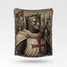 Baldwin IV Red Cross Knight Crusade Scene Baldwin IV Woven Blanket