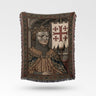Baldwin IV Crowned King With A Knightly Banner Baldwin IV Woven Blanket