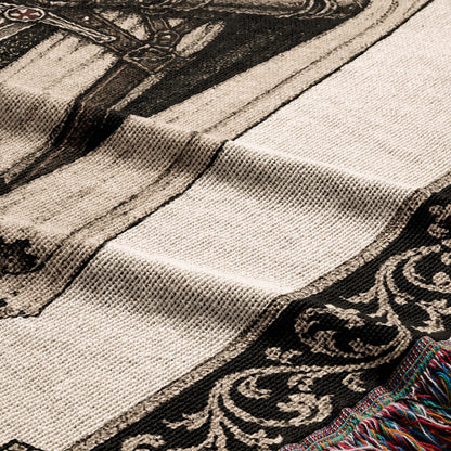 CalmNestStyle Order of Saint John Hospitaller Knight Woven Blanket jacquard woven blanket