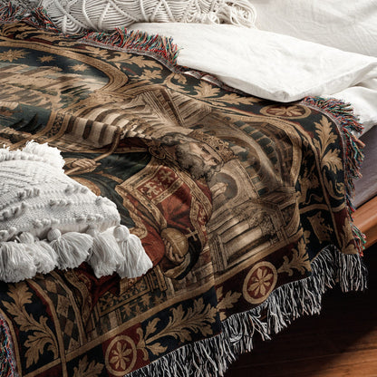 CalmNestStyle Three Kings of Christendom jacquard woven blanket