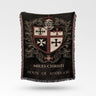 Miles Christi Templar Shield With Helmet Custom Templar Woven Blanket