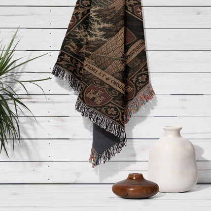 CalmNestStyle Great Siege of Malta Hospitaller Woven Blanket jacquard woven blanket