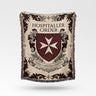 Hospitaller Order Fides Caritas Unitas Ornamental Woven Blanket