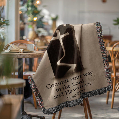 Commit Your Way to the Lord Psalm 37:5 Blanket