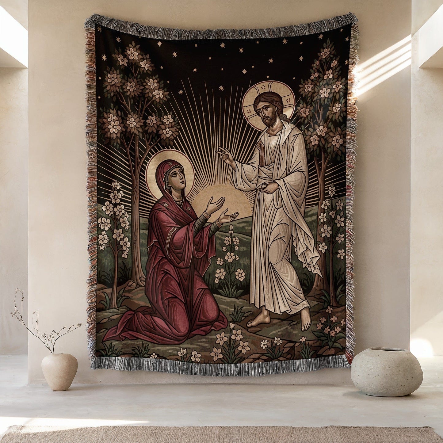 Religious Art Depicting Sacred Scene Tapestry Product