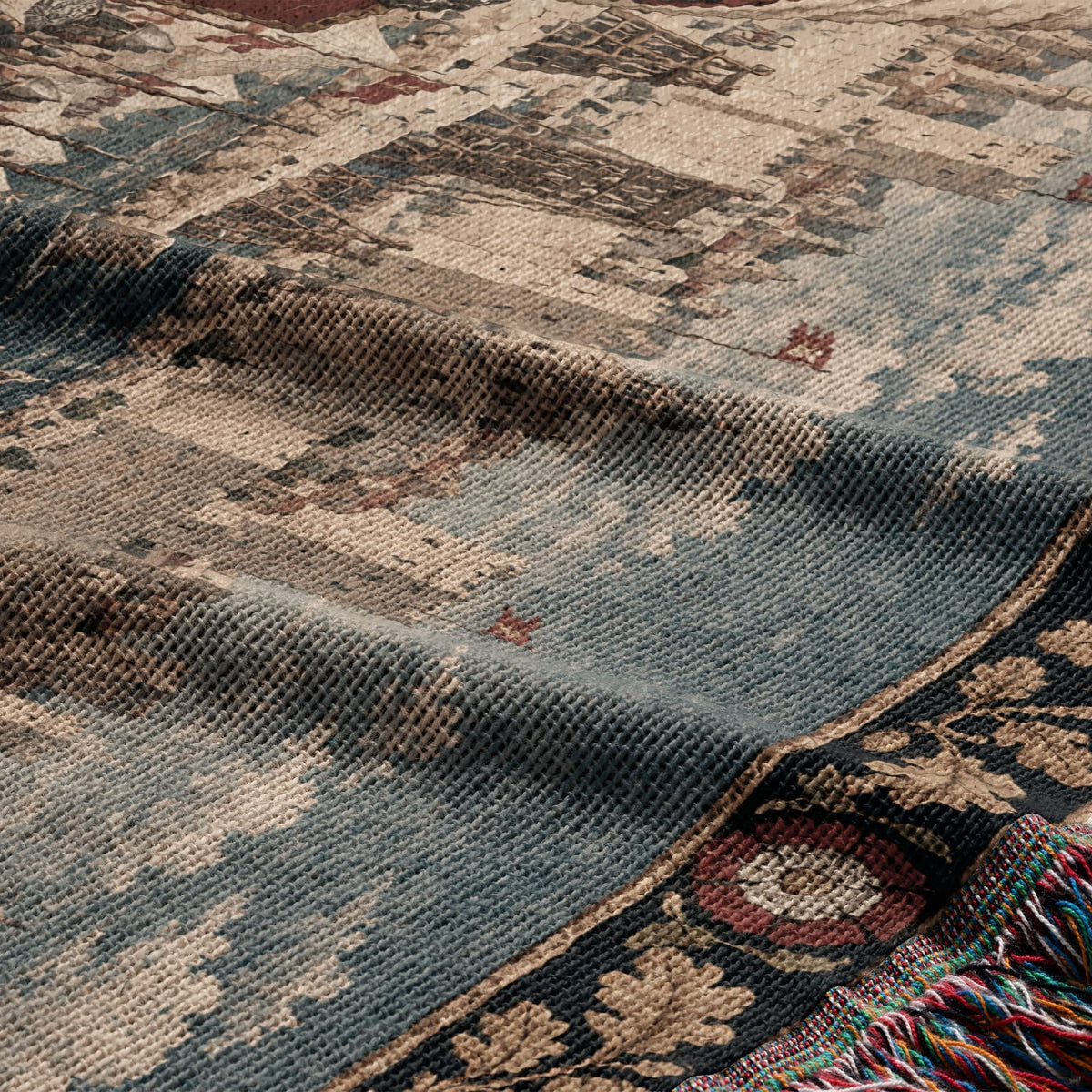 CalmNestStyle Richard the Lionheart Crusader King jacquard woven blanket
