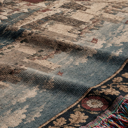 CalmNestStyle Richard the Lionheart Crusader King jacquard woven blanket