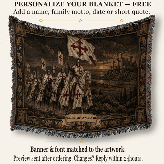 MyDesigns The Great Banner and the Host jacquard woven blanket