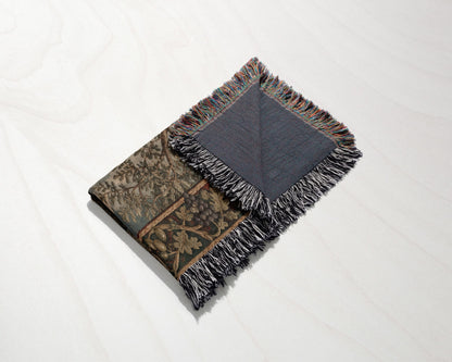 CalmNestStyle Saint Francis and the Animals jacquard woven blanket
