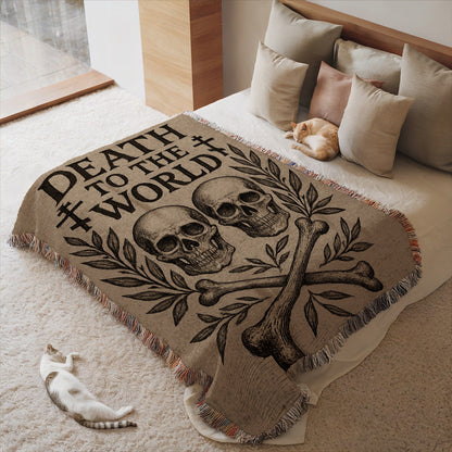 Death to the World Skull Blanket