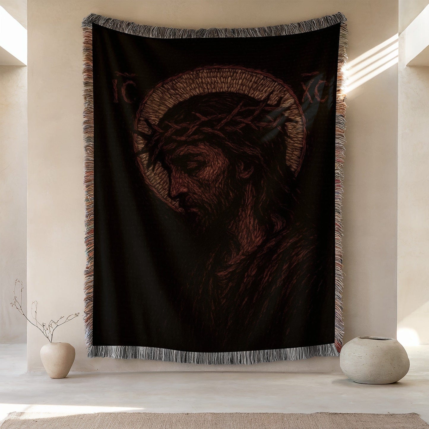 Jesus Christ Woven Wall Art Tapestry Blanket product