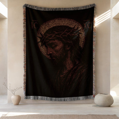 Jesus Christ Woven Wall Art Tapestry Blanket product