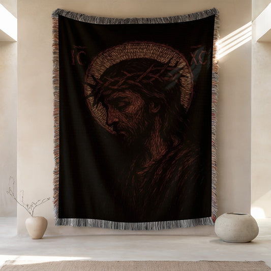 Jesus Christ Woven Wall Art Tapestry Blanket product