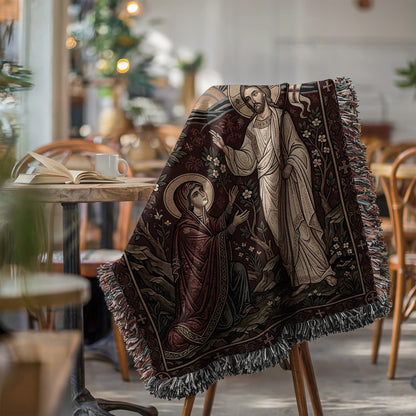Religious Icon Decor Blanket with Elegant Design