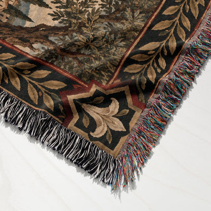 CalmNestStyle The Good Shepherd jacquard woven blanket