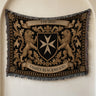 Maltese Lions Crest Woven Blanket I Name & Est. Date