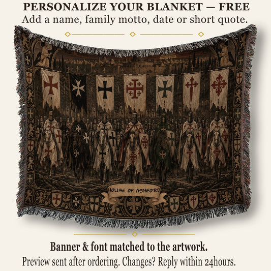 MyDesigns The Orders Before Jerusalem jacquard woven blanket