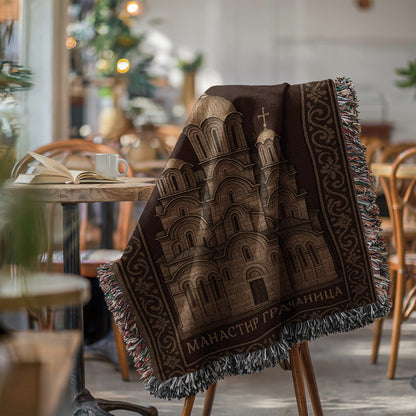 Monastery Design Blanket for Cozy Home Decor