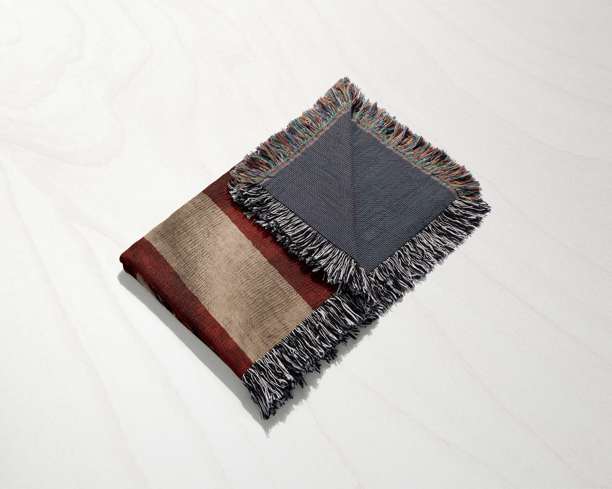 CalmNestStyle Hospitaller Knight Kneeling Before Malta Woven Blanket jacquard woven blanket