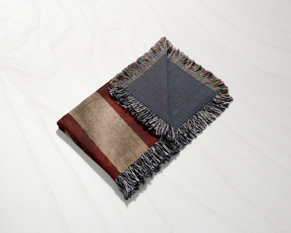 CalmNestStyle Hospitaller Knight Kneeling Before Malta Woven Blanket jacquard woven blanket