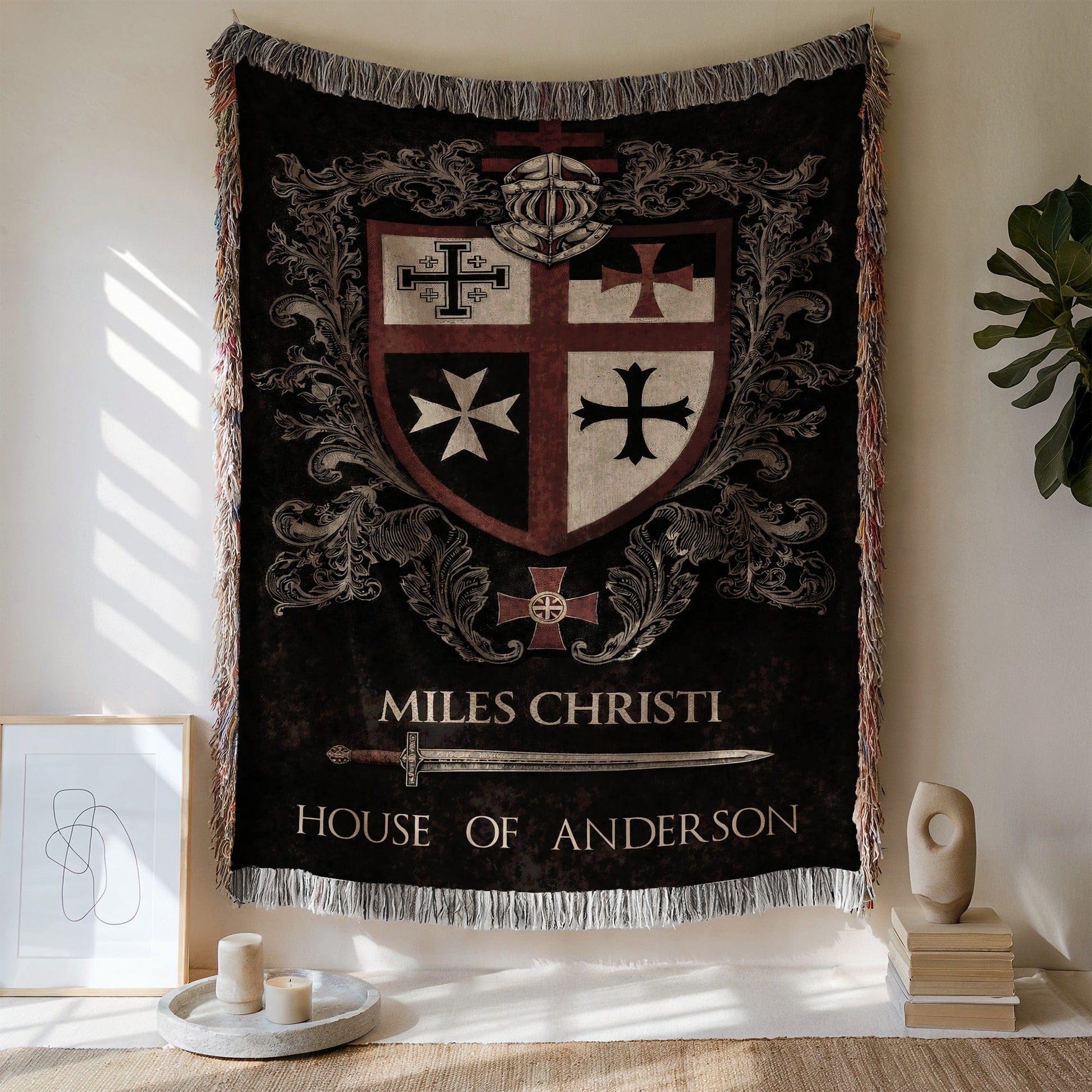 House of Anderson Miles Christi Custom Tapestry