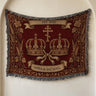Crowns Ribbon Woven Blanket I Name & Est. Date