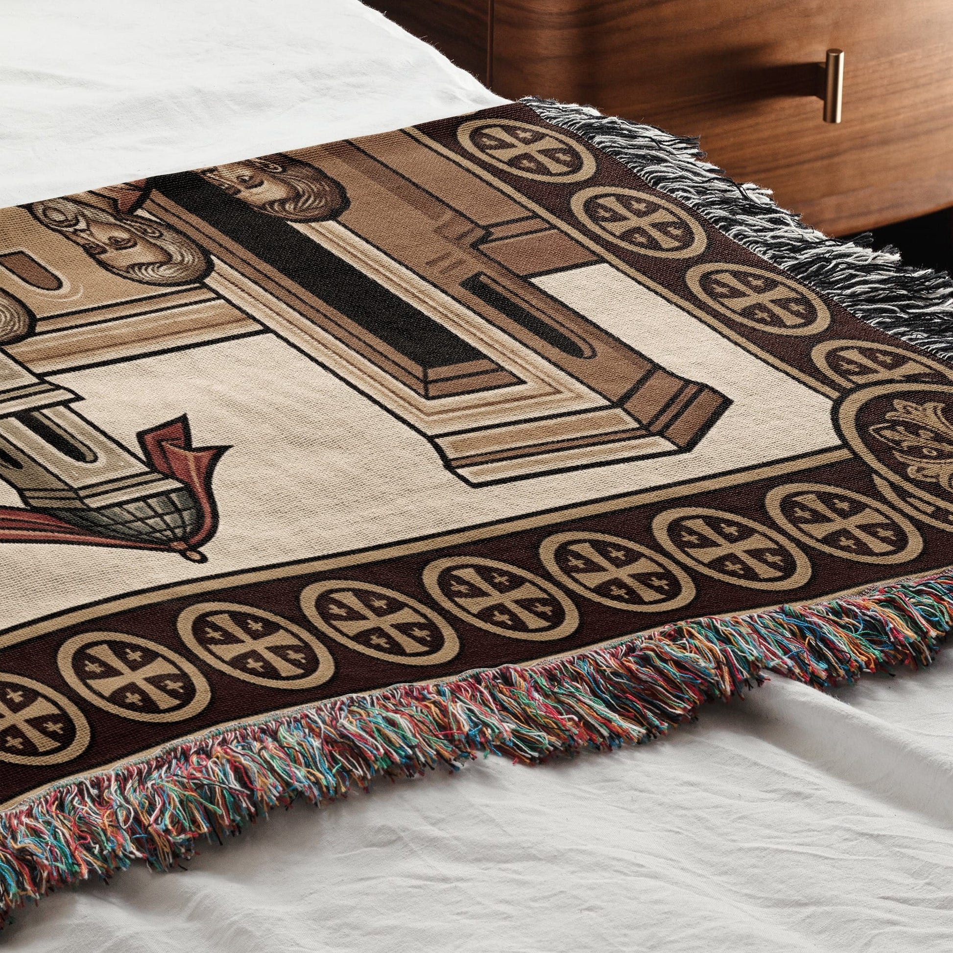 MyDesigns Personalized Mystical Supper Horizontal Tapestry - Custom Name jacquard woven blanket