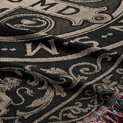 CalmNestStyle Regal Saint Benedict Medal Heritage Woven Blanket jacquard woven blanket
