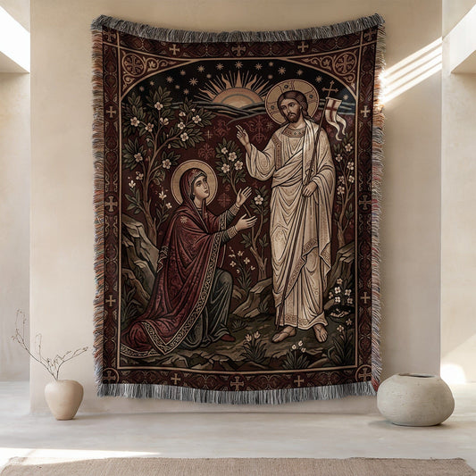 Religious Tapestry with Biblical Scene Wall Hanging