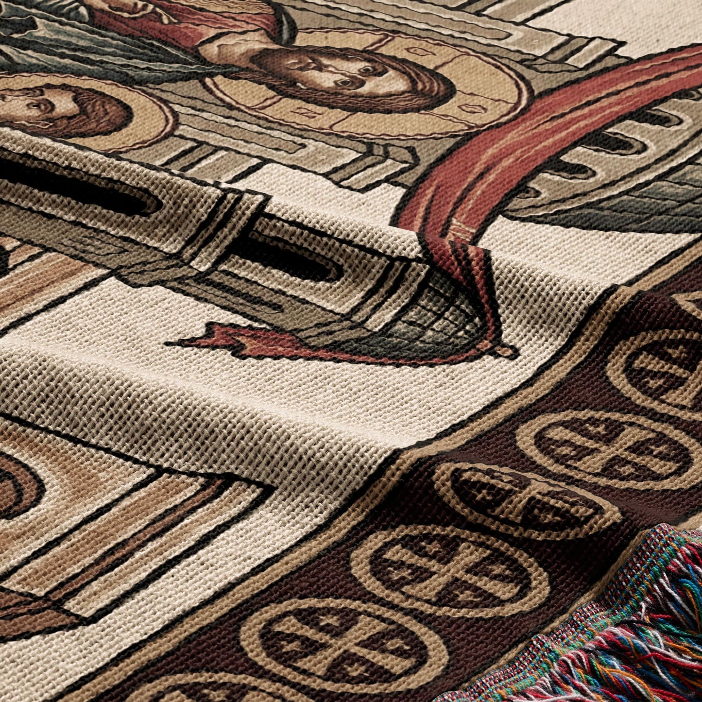 MyDesigns Personalized Mystical Supper Horizontal Tapestry - Custom Name jacquard woven blanket
