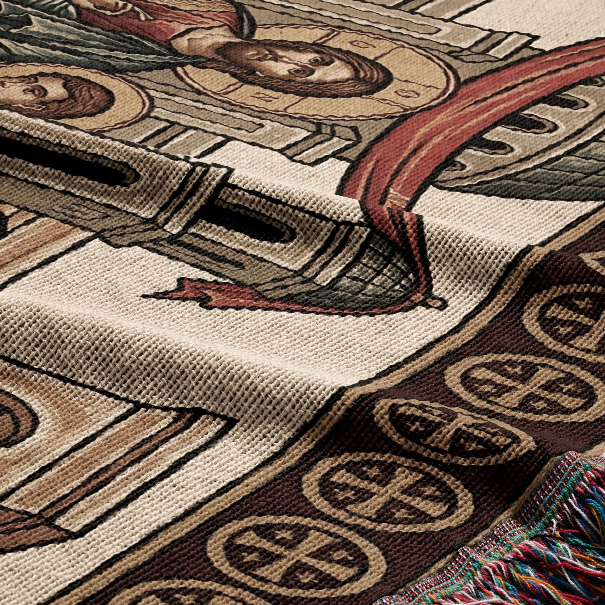 MyDesigns Personalized Mystical Supper Horizontal Tapestry - Custom Name jacquard woven blanket