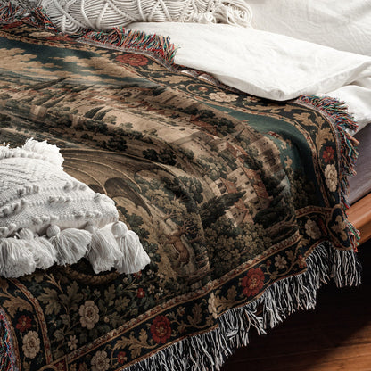 CalmNestStyle Saint George The Red Cross Banner jacquard woven blanket