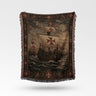 Medieval Crusader Fleet Woven Blanket