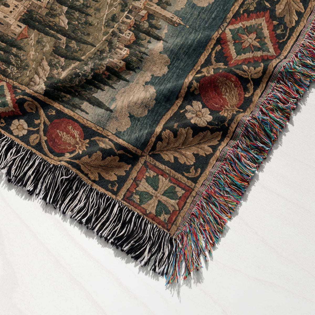 CalmNestStyle Jerusalem on the Hill I Knights and Pilgrims jacquard woven blanket
