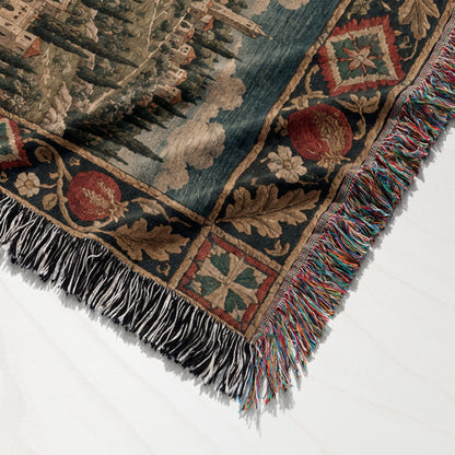 CalmNestStyle Jerusalem on the Hill I Knights and Pilgrims jacquard woven blanket