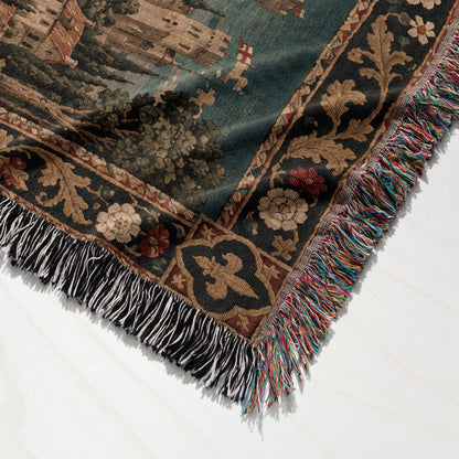 CalmNestStyle Saint George The Red Cross Banner jacquard woven blanket
