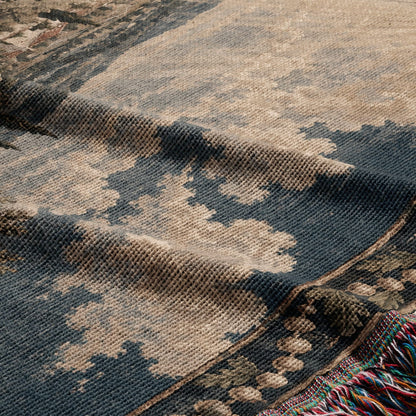 CalmNestStyle Our Lady of Fatima jacquard woven blanket