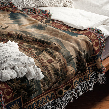 CalmNestStyle Constantine In Hoc Signo Vinces jacquard woven blanket