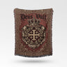 Regal Crowned Jerusalem Deus Vult Woven Blanket