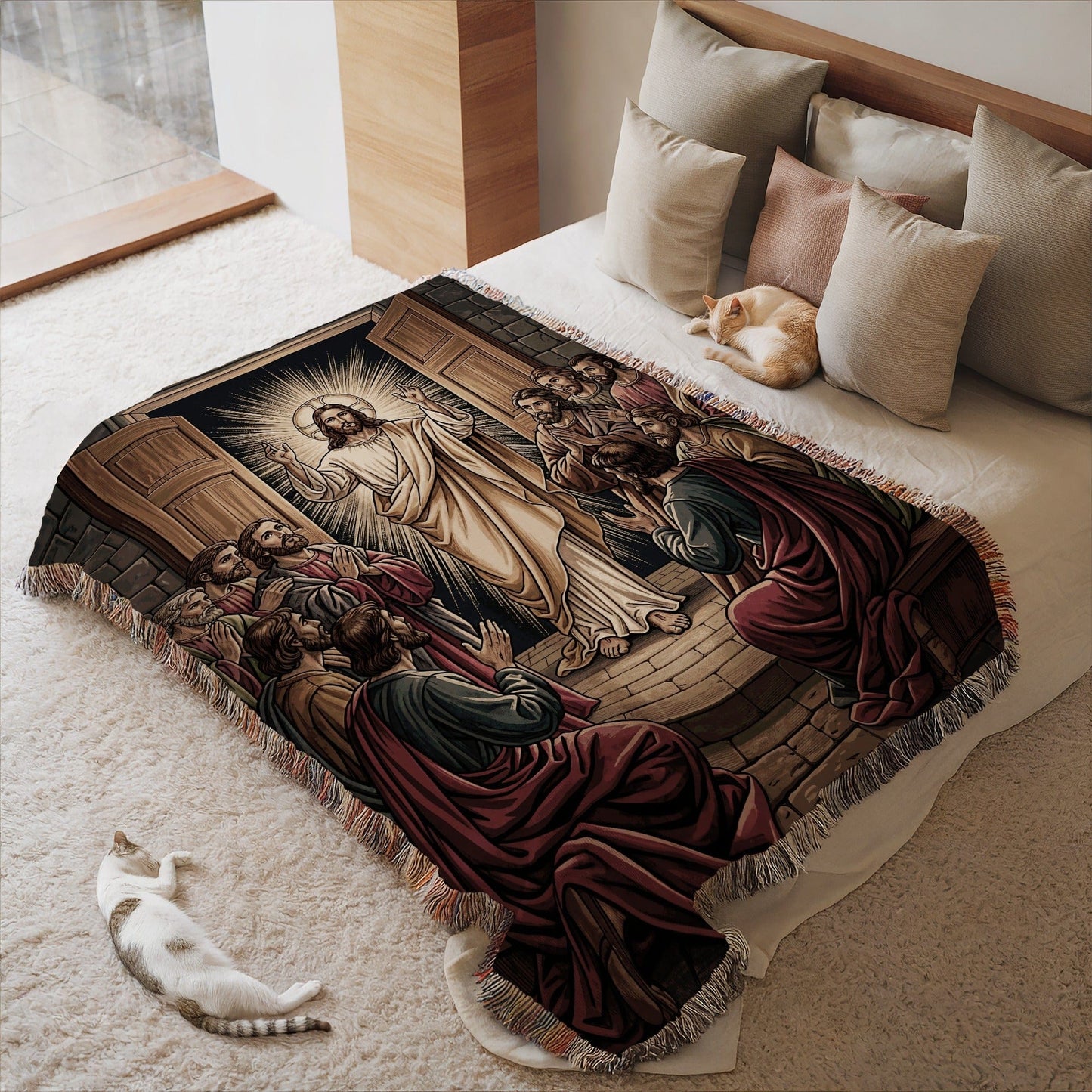 Religious Jesus and Disciples Bed Blanket product